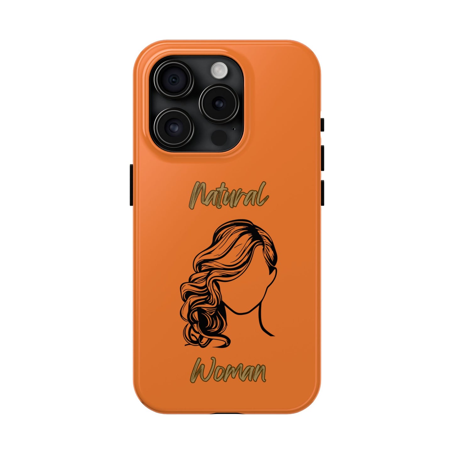 Natural Woman Long Curl (BL)Tough Phone Cases CRUSTA