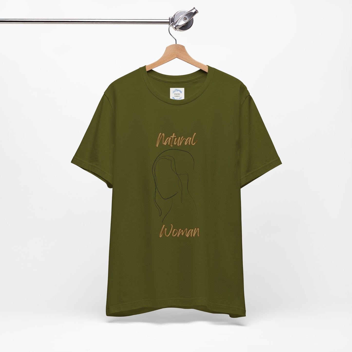 Natural Woman Hanging hair (BL) Short Sleeve T-Shirt