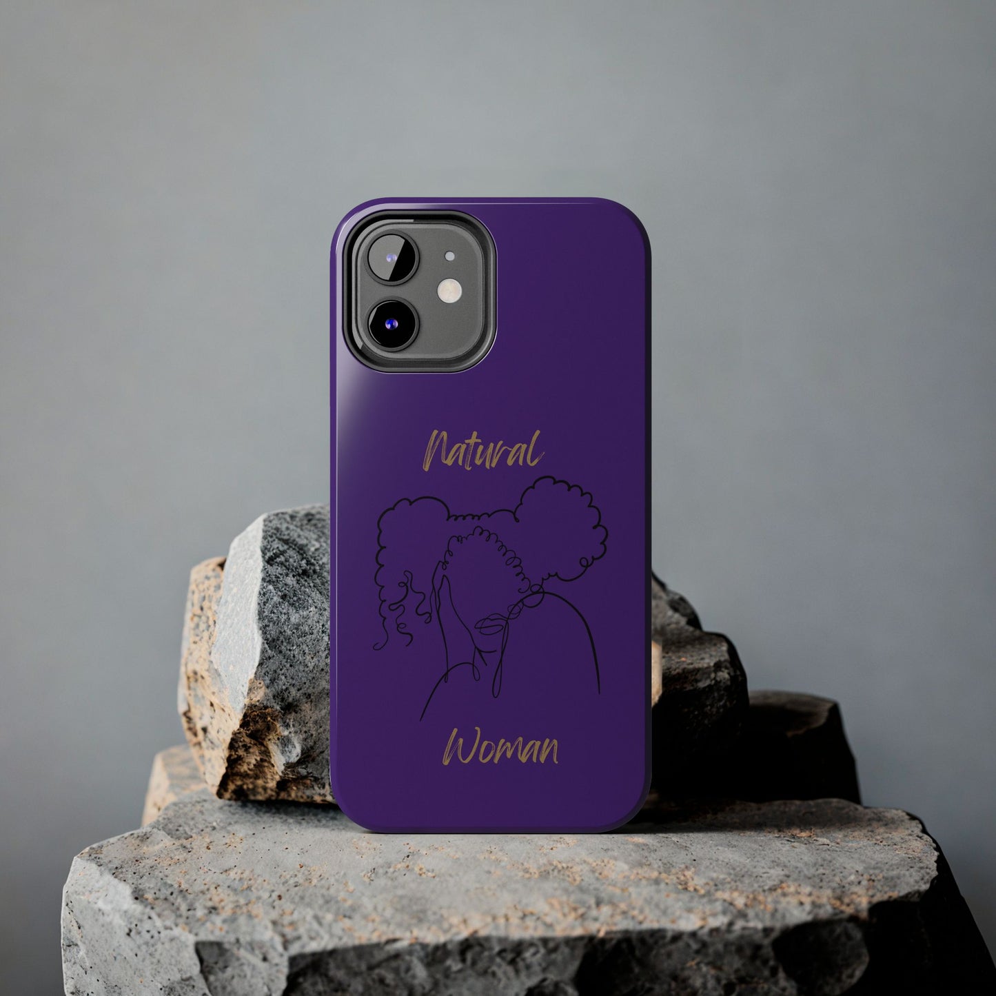 Natural Woman Twin Puffs (BL)Tough Phone Cases PURPLE
