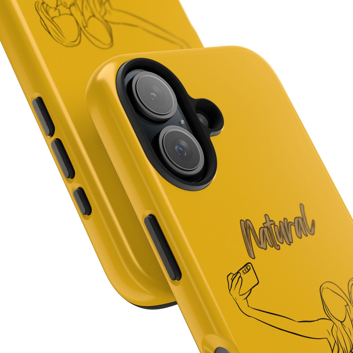 Natural Woman Friends Selfie (BL)Tough Phone Cases YELLOW