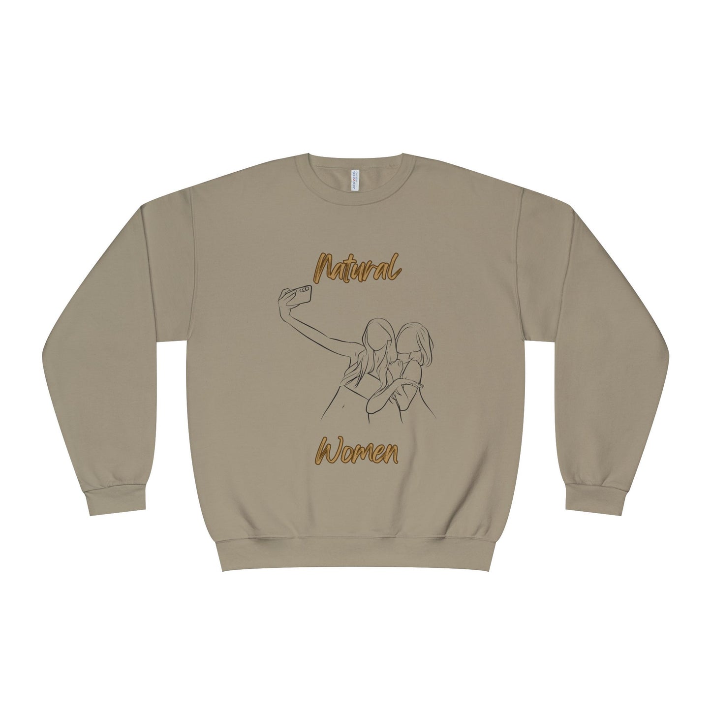 Natural Women Friends Selfie (BL) Crewneck Sweatshirt