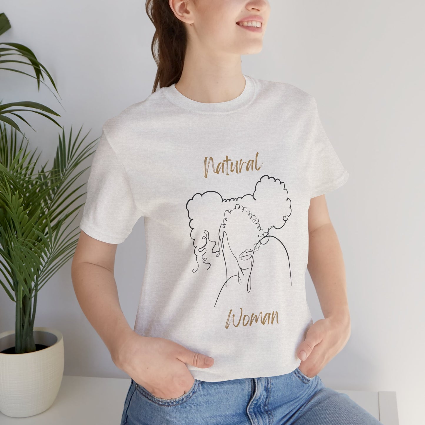 Natural Woman Twin Puffs (BL) Short Sleeve T-Shirt