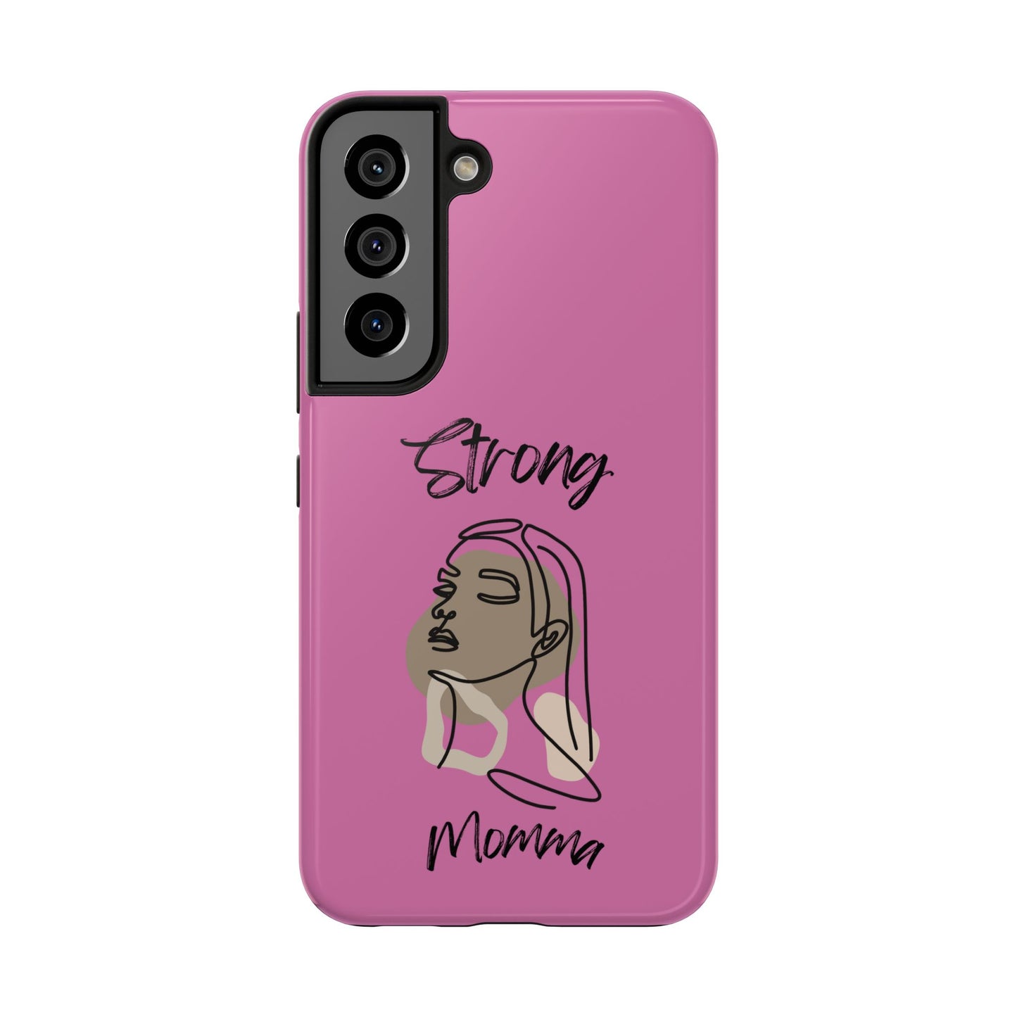 STRONG MOMMA Samsung Galaxy Tough Phone Cases (BL) Light Pink