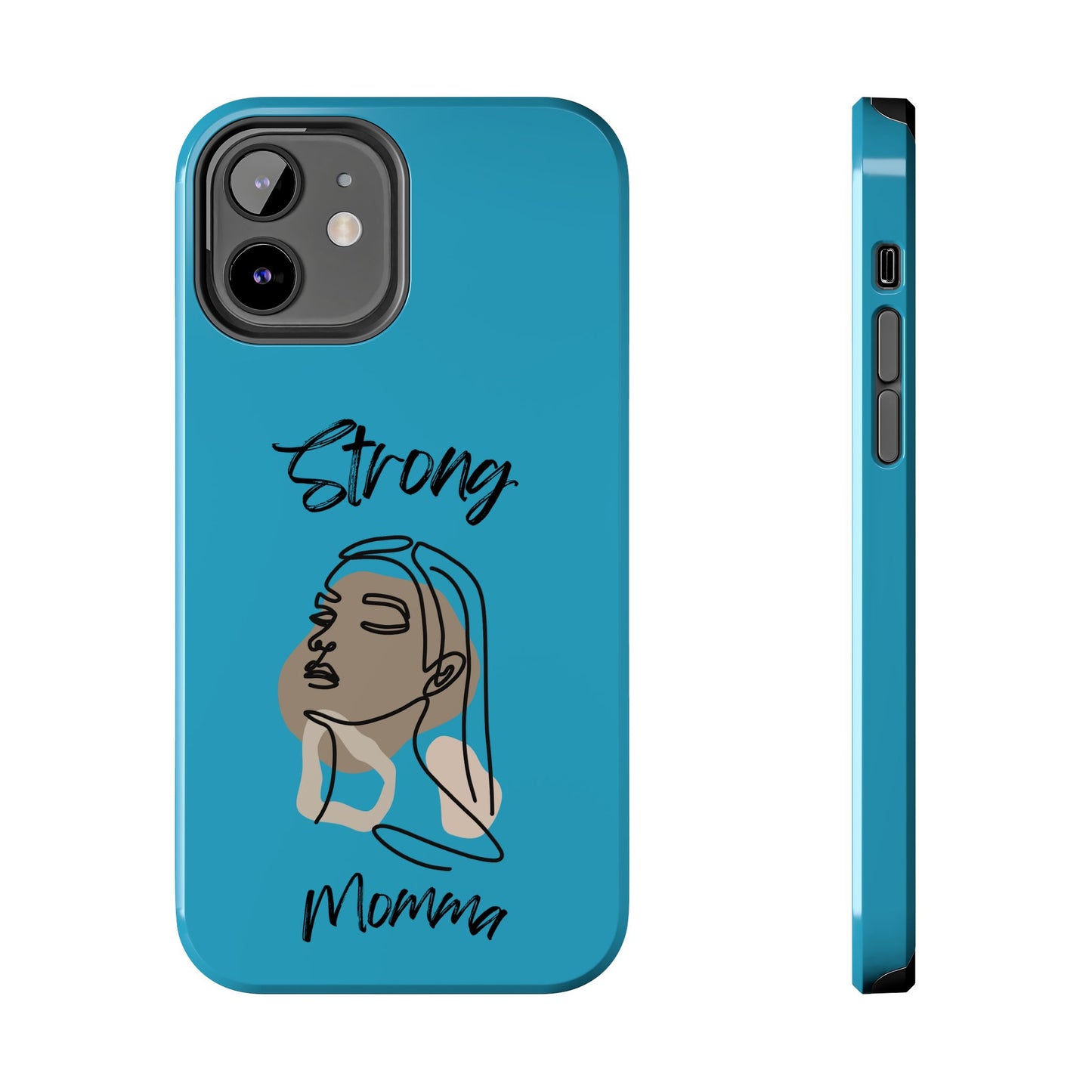 STRONG MOMMA Samsung Galaxy Tough Phone Cases (BL) Turquoise