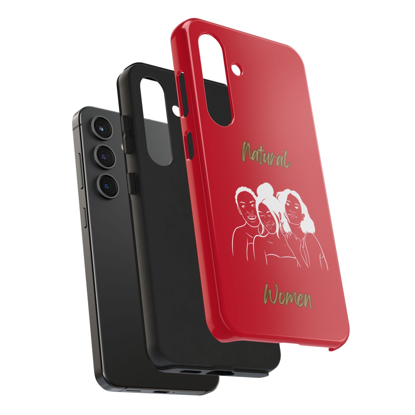 Natural Women Laughing Friends (WL)Tough Phone Cases DARK RED