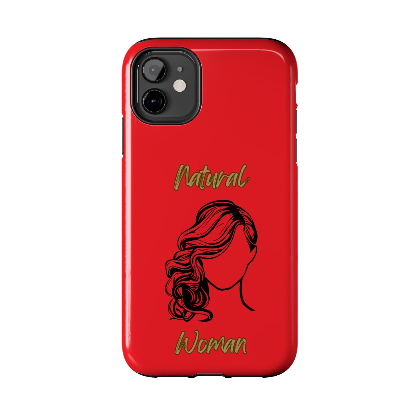Natural Woman Long Curl (BL)Tough Phone Cases RED