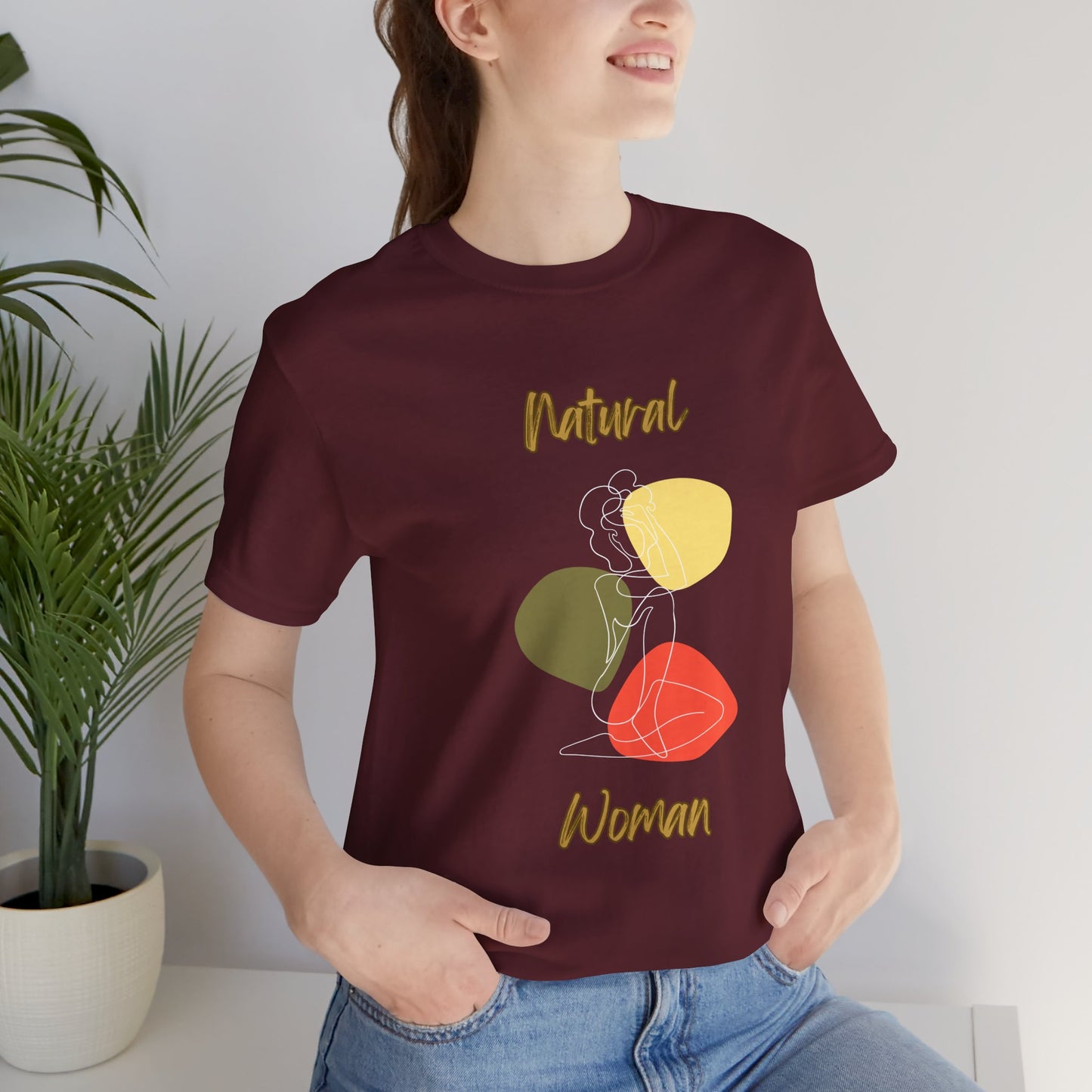 Natural Woman Colorful Pose (WL) Short Sleeve T-Shirt
