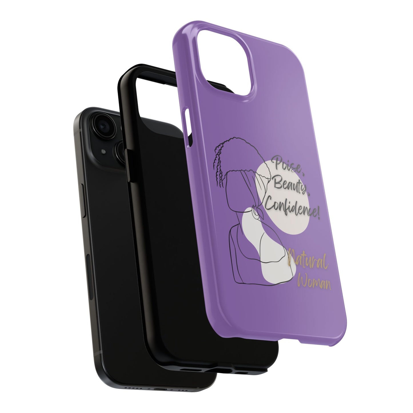 Natural Woman Puff (BL)Tough Phone Cases LIGHT PURPLE