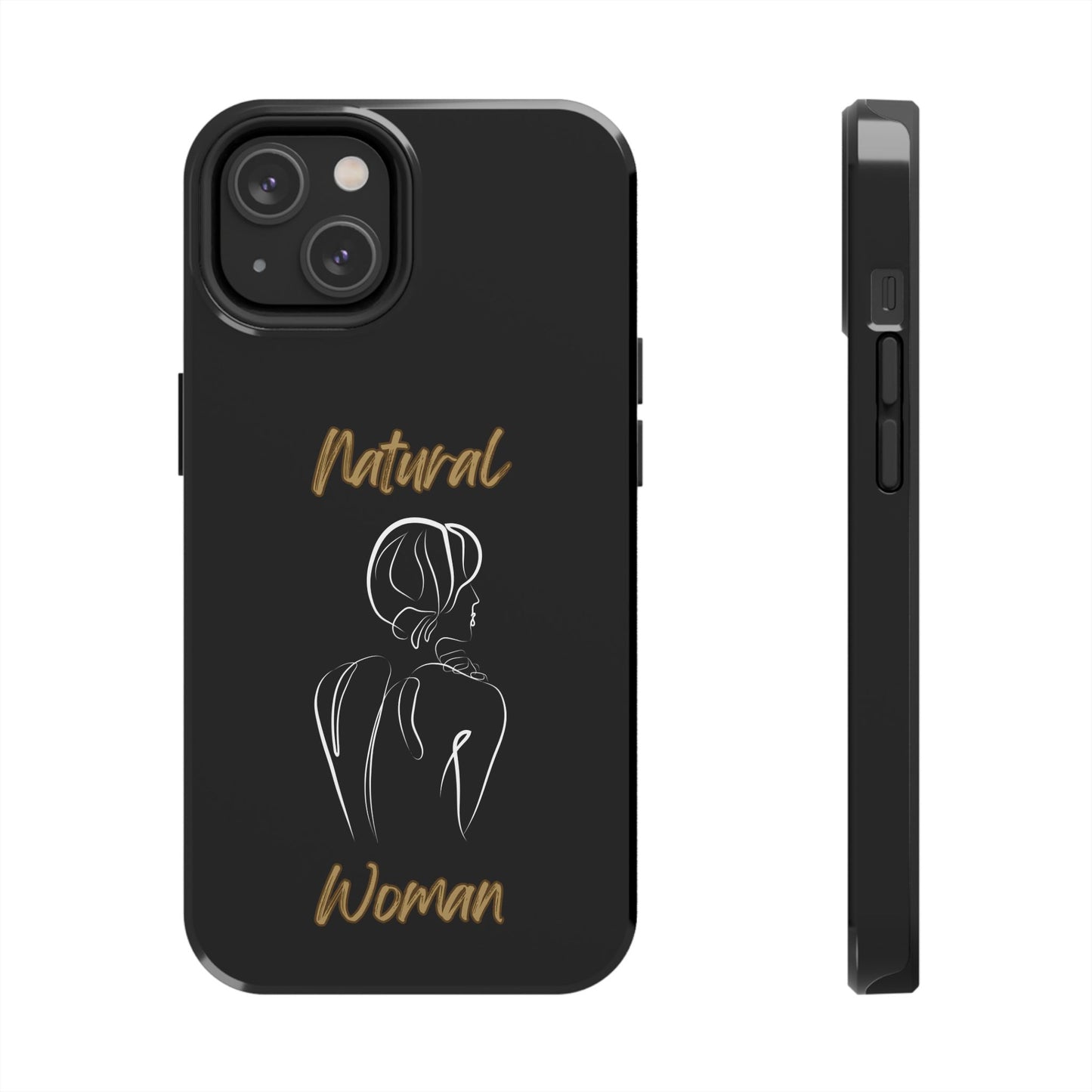 Natural Woman Back (WL)Tough Phone Cases BLACK