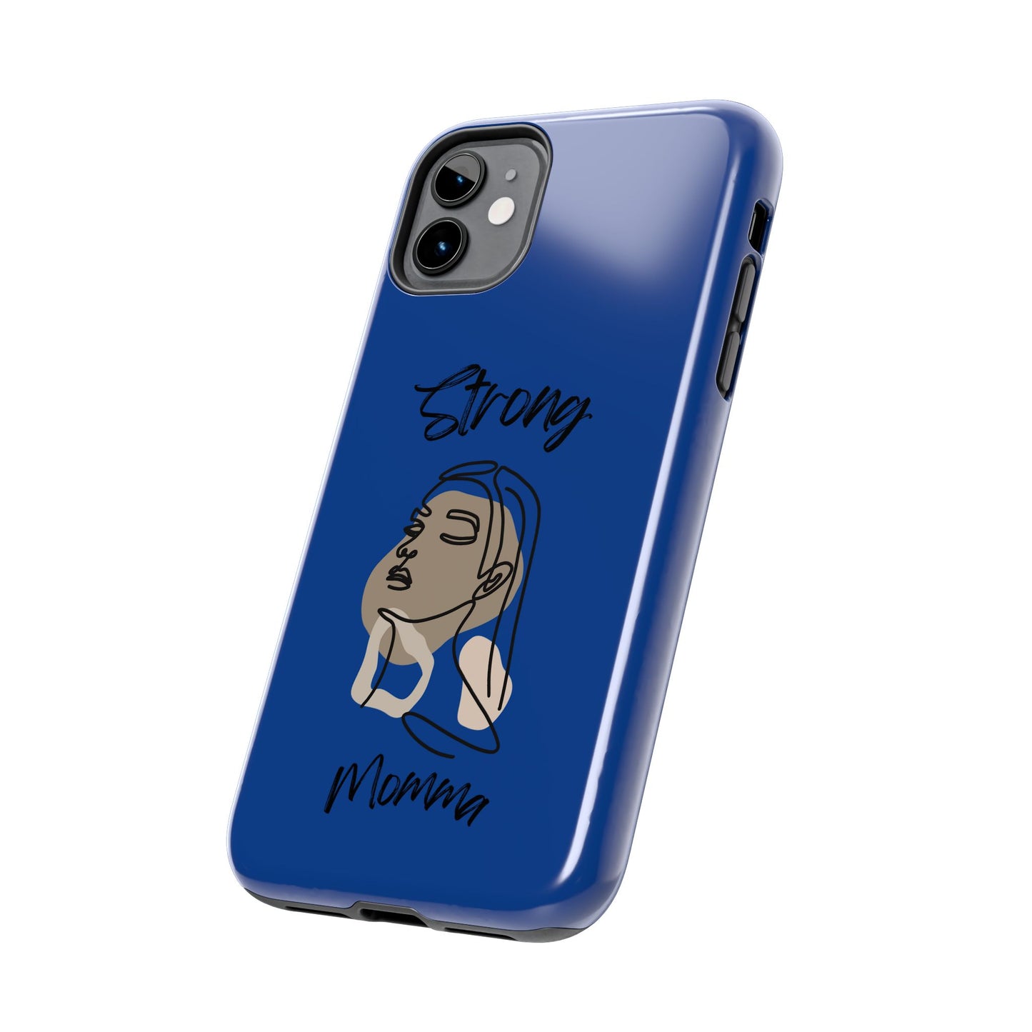 STRONG MOMMA Samsung Galaxy Tough Phone Cases (BL) Dark Blue