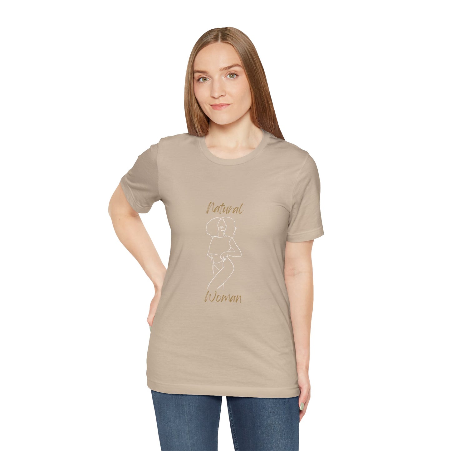 Natural Woman Pose (WL) Short Sleeve T-Shirt