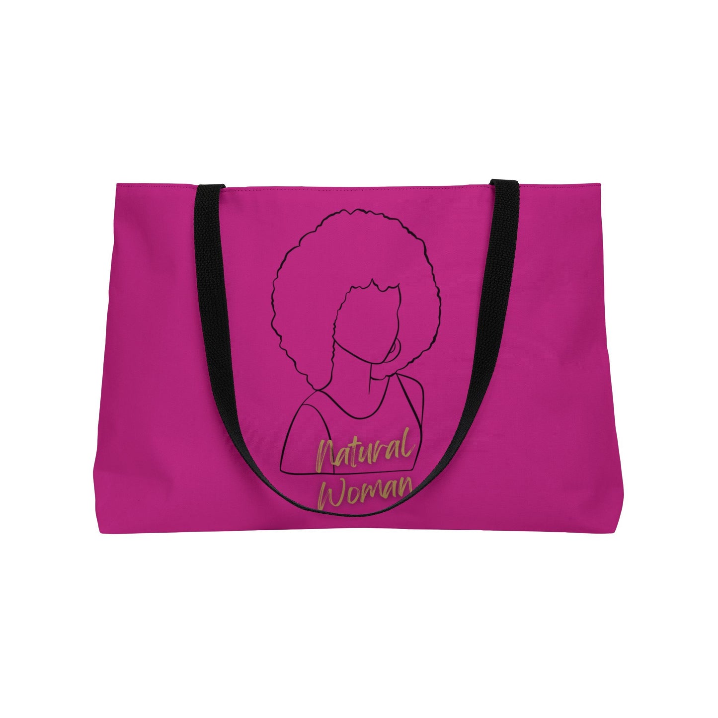 Natural Woman Afro (BL) Weekender Tote Bag PINK