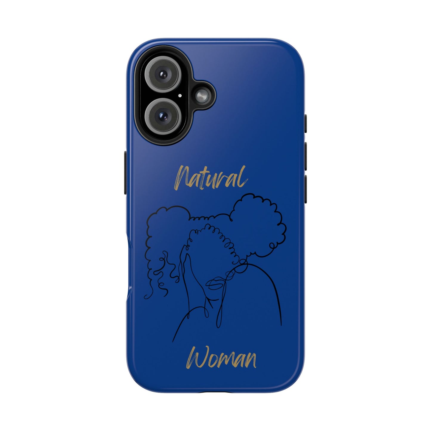 Natural Woman Twin Puffs (BL)Tough Phone Cases DARK BLUE