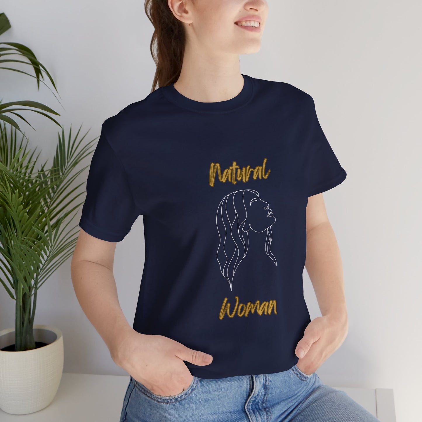 Natural Woman Breeze on Face (WL) Short Sleeve T-Shirt