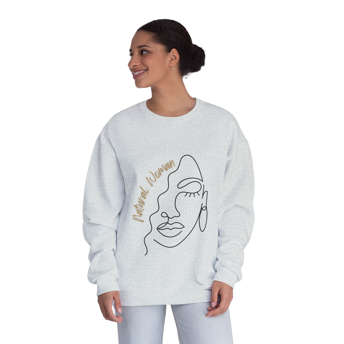 Natural Woman Half Face (BL) Crewneck Sweatshirt