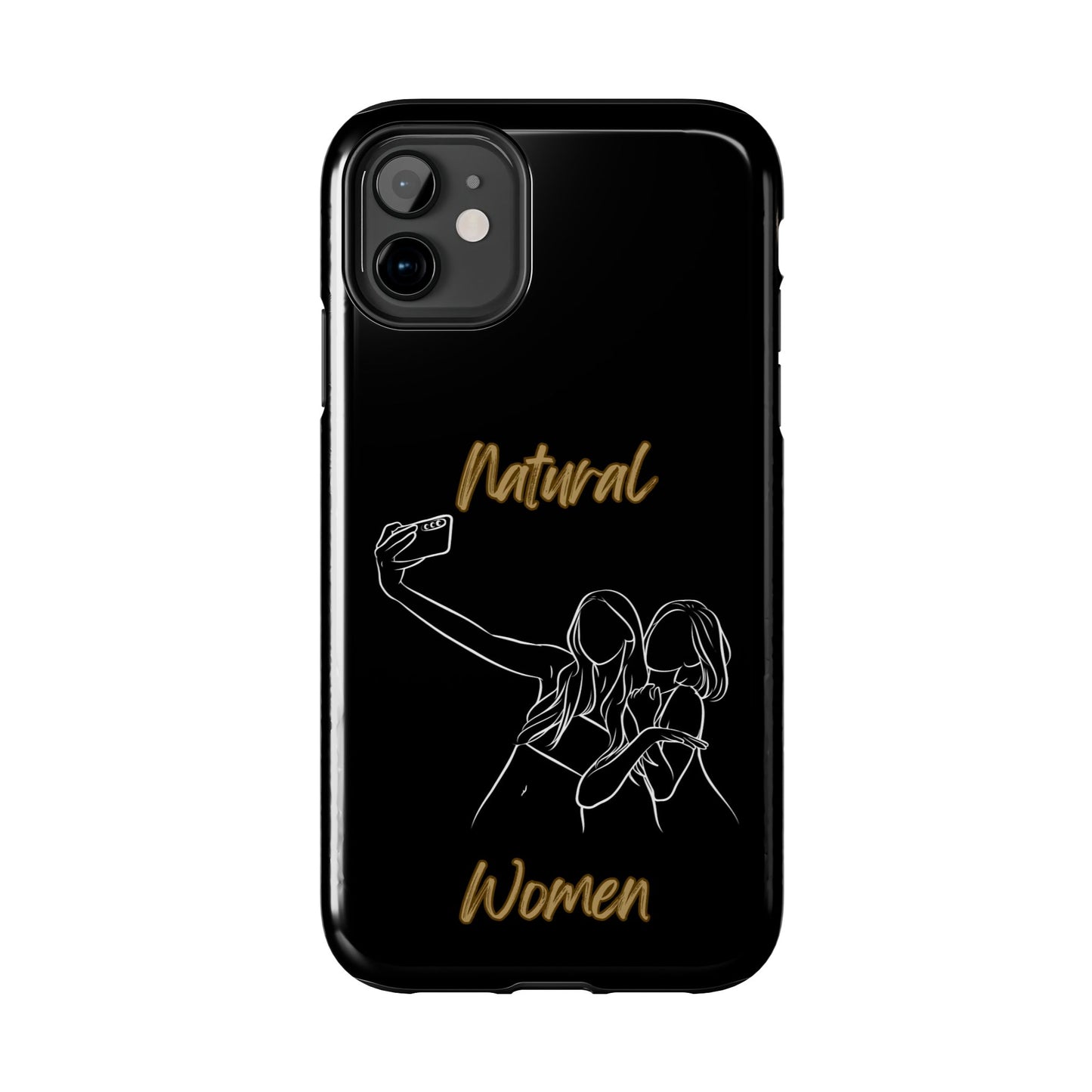 Natural Woman Friends Selfie (WL)Tough Phone Cases BLACK