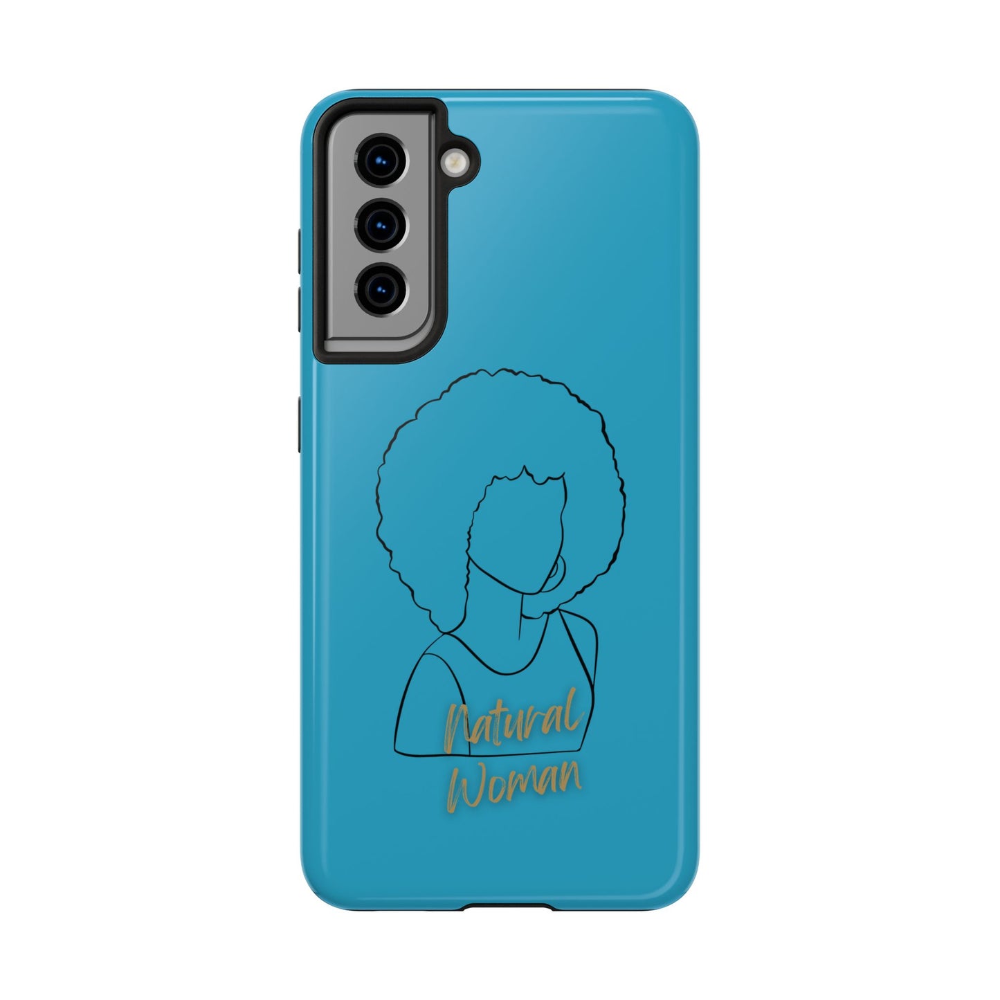Natural Woman Afro (BL) Tough Phone Case TURQUOISE