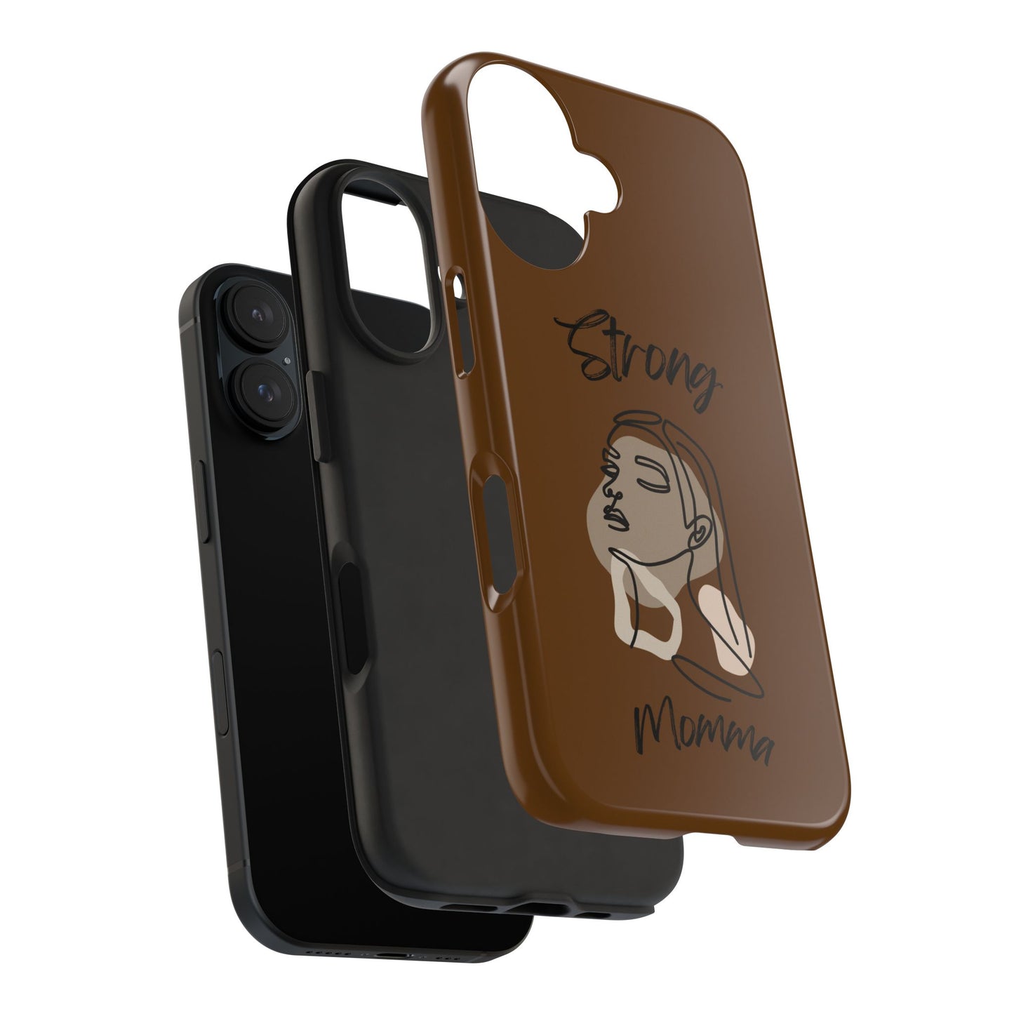 STRONG MOMMA Samsung Galaxy Tough Phone Cases (BL) Brown