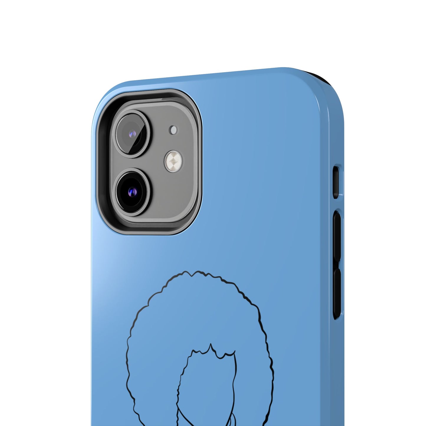 Natural Woman Afro (BL)Tough Phone Cases LIGHT BLUE