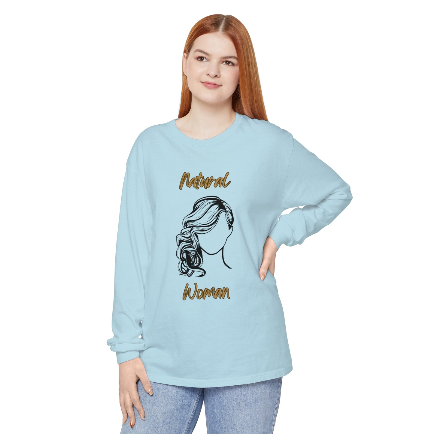 Natural Woman Long Curl (BL) Long Sleeve T-Shirt