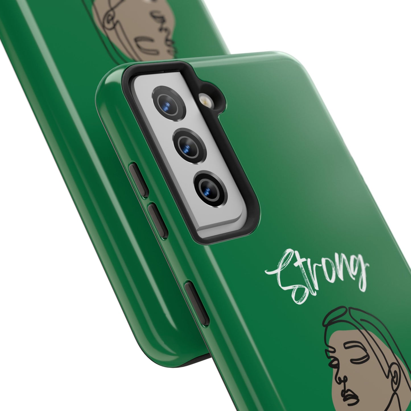 Strong Momma (WL) Tough Phone Cases DARK GREEN