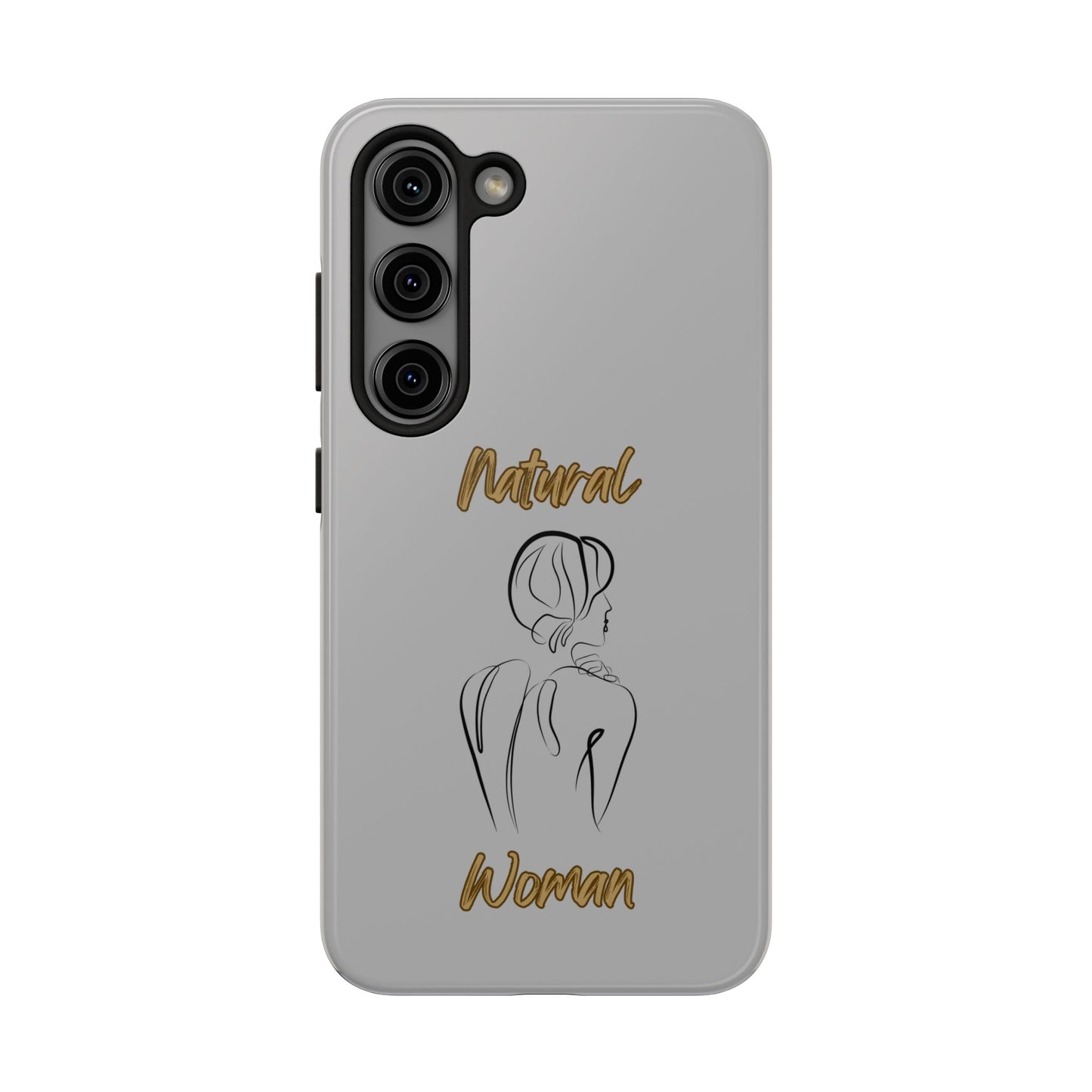 Natural Woman Back (BL)Tough Phone Cases LIGHT GREY