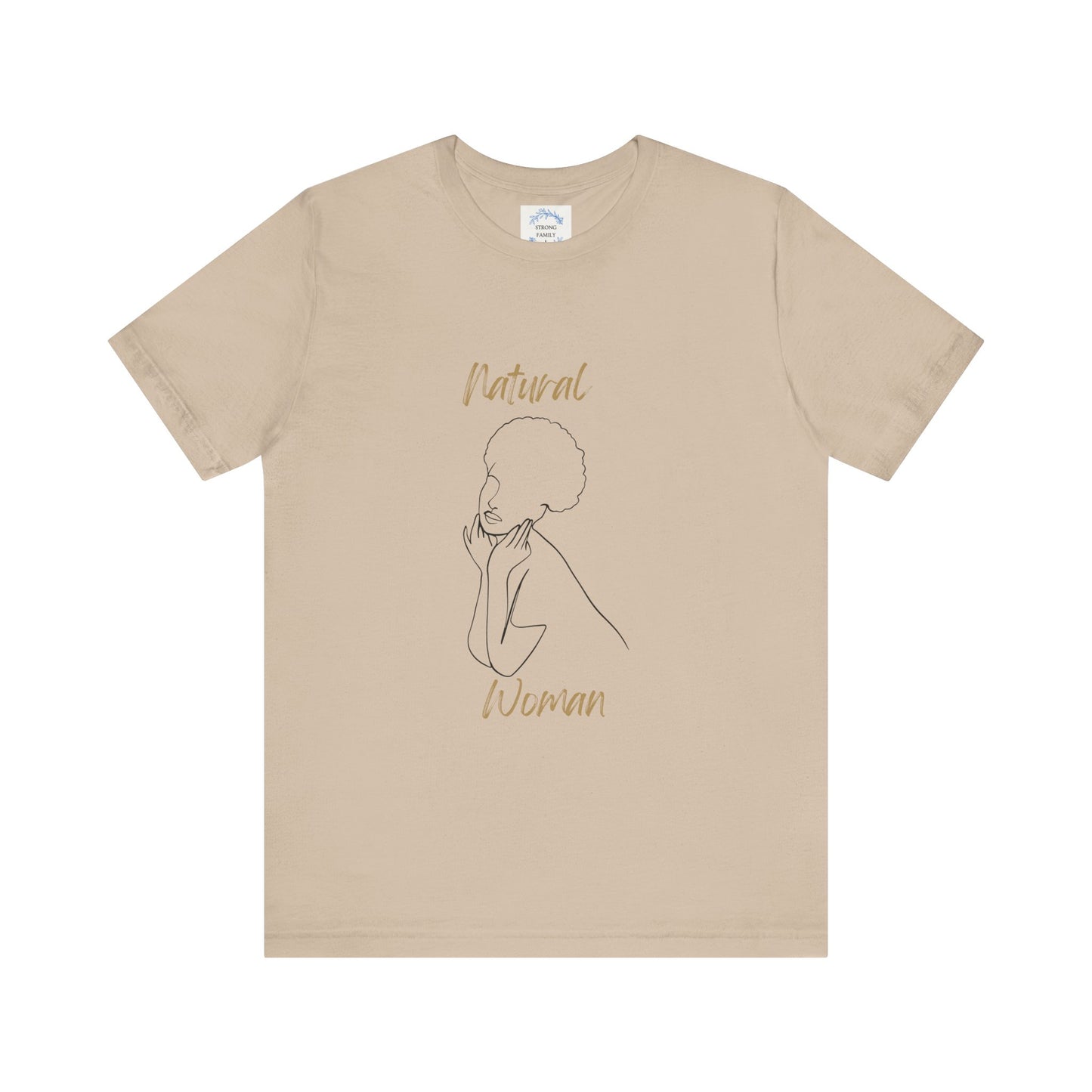 Natural Woman Cute Afro (BL) Short Sleeve T-Shirt