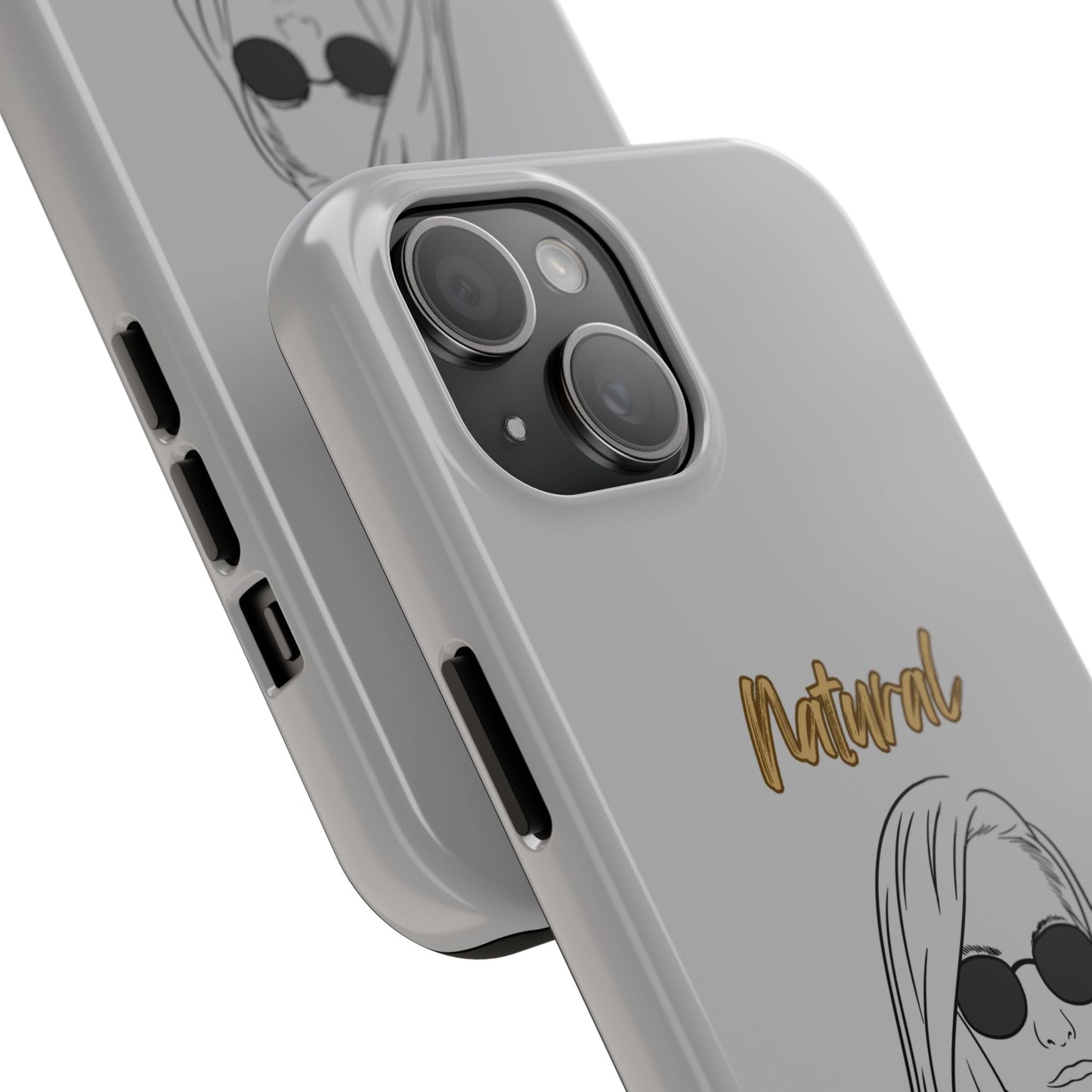 Natural Woman Shades (BL)Tough Phone Cases LIGHT GREY