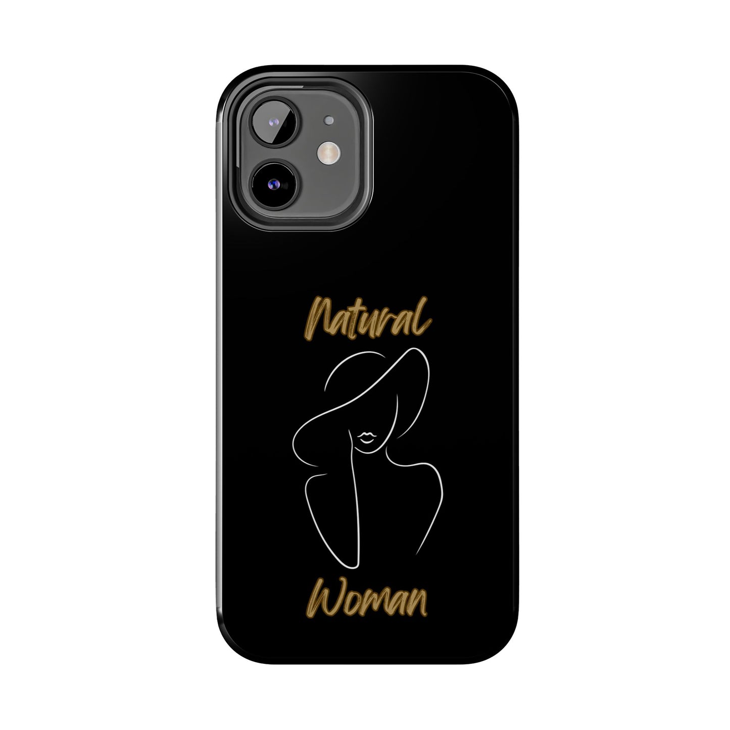 Natural Woman Sun Hat (WL) Tough Phone Cases BLACK