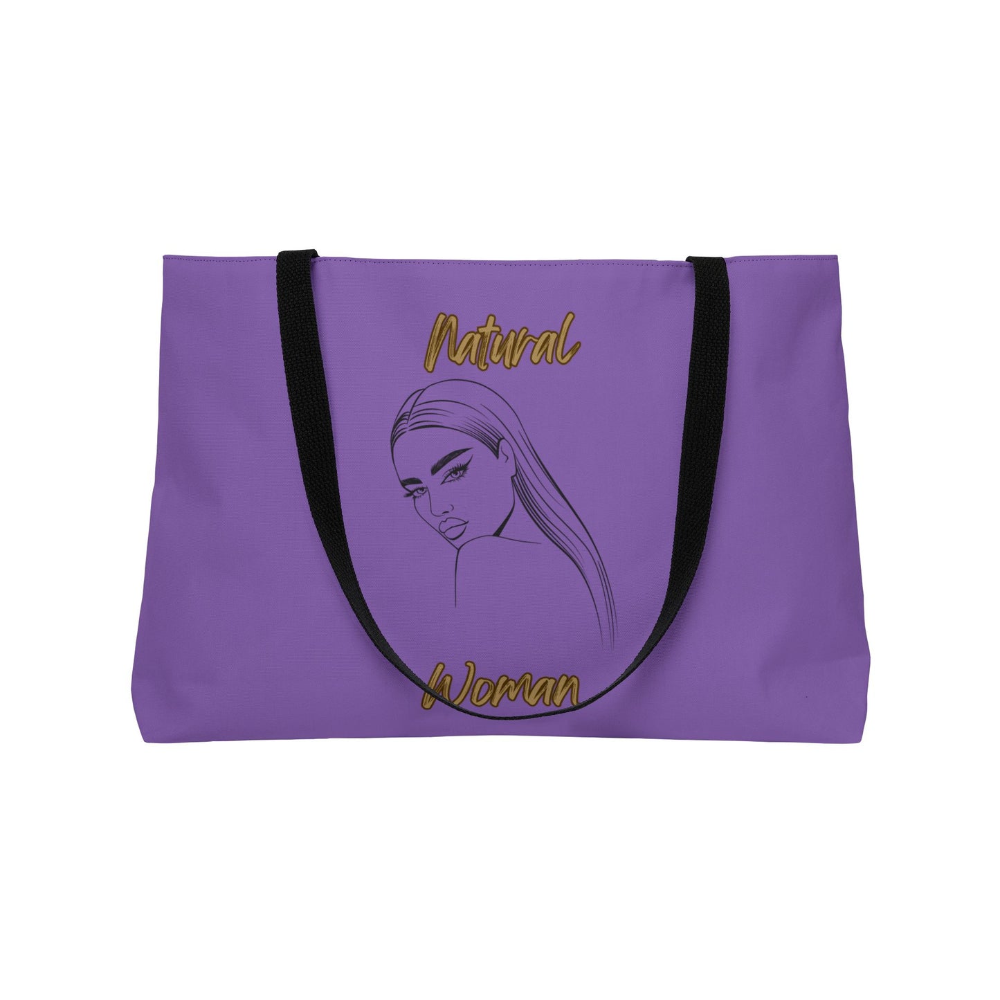 Natural Woman The Stare (BL) Weekender Tote Bag LIGHT PURPLE