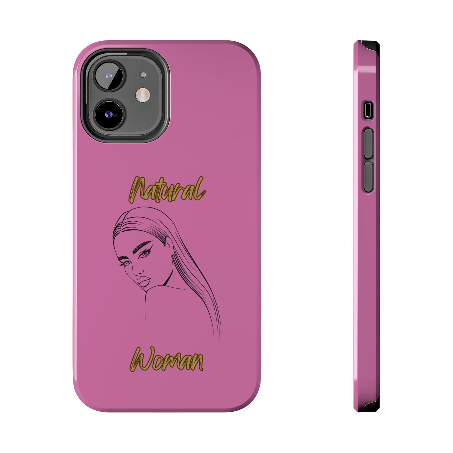 Natural Woman The Stare (BL)Tough Phone Cases LIGHT PINK