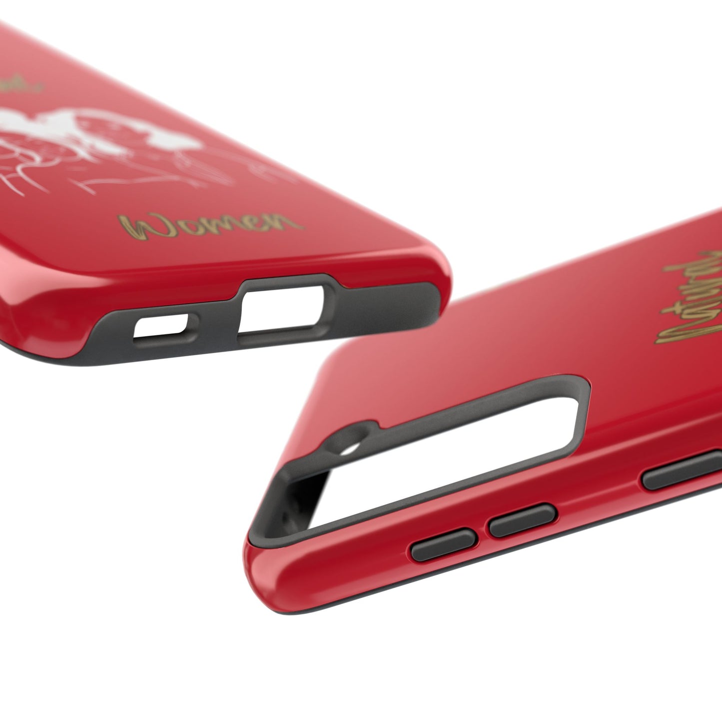 Natural Women Laughing Friends (WL)Tough Phone Cases DARK RED