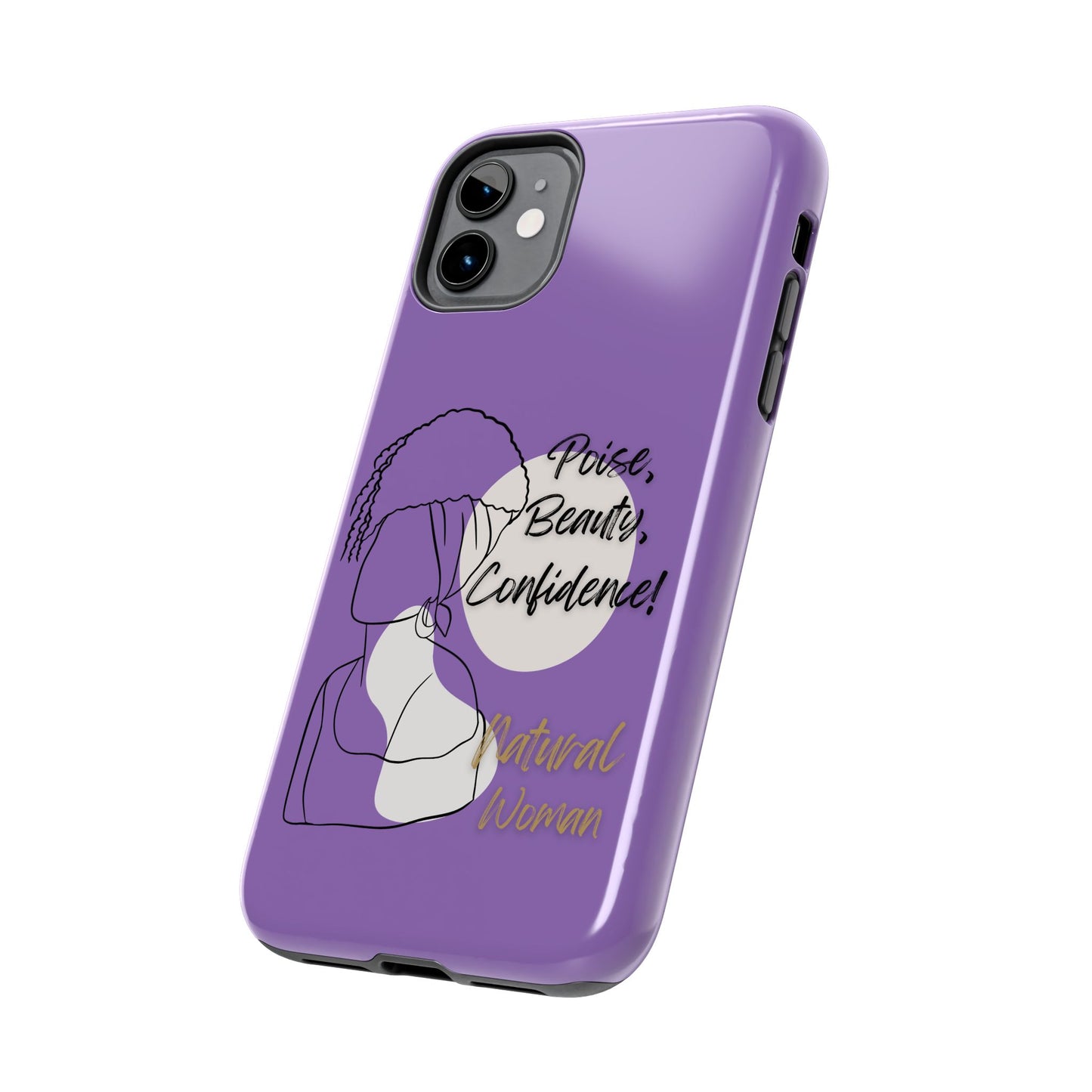 Natural Woman Puff (BL)Tough Phone Cases LIGHT PURPLE