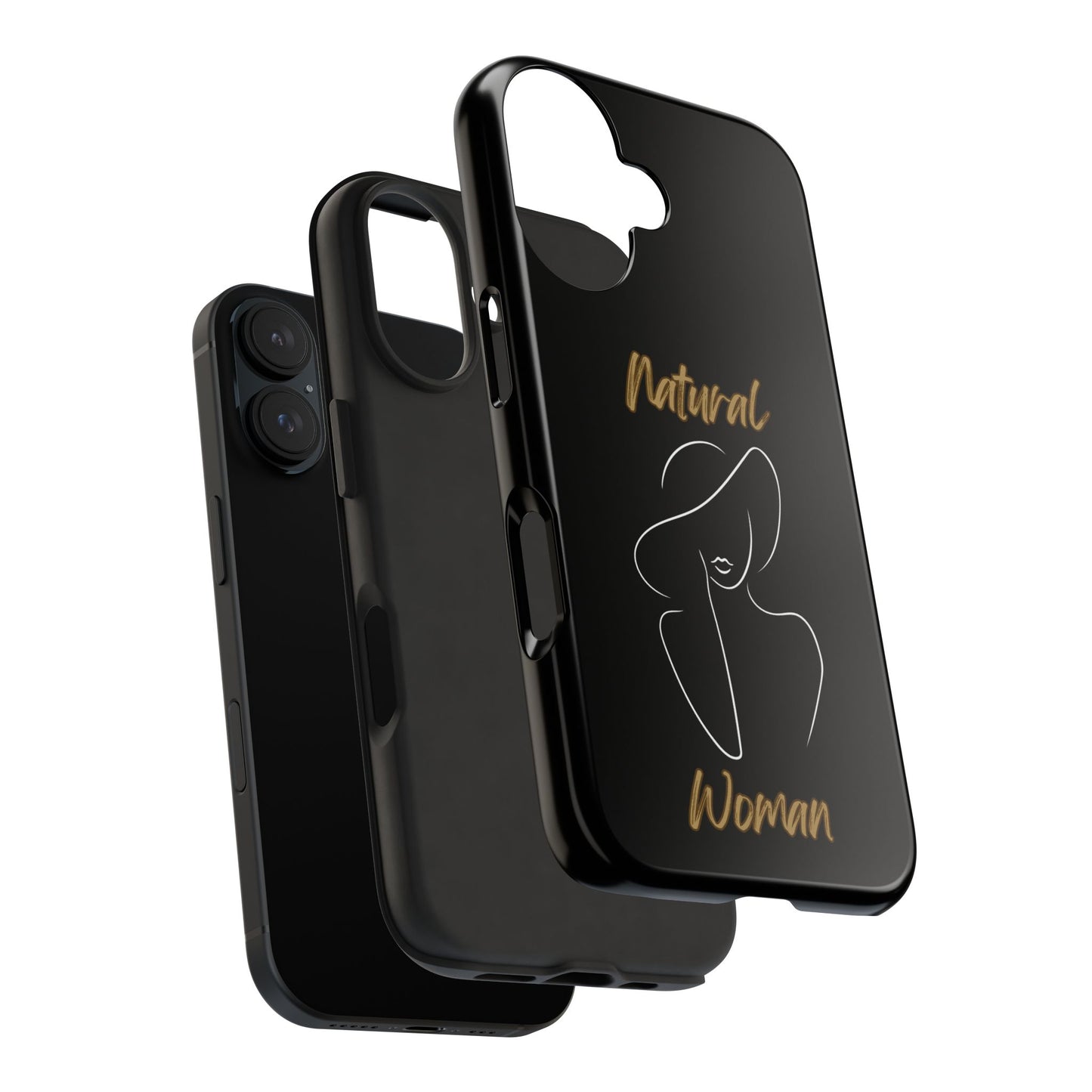 Natural Woman Sun Hat (WL) Tough Phone Cases BLACK