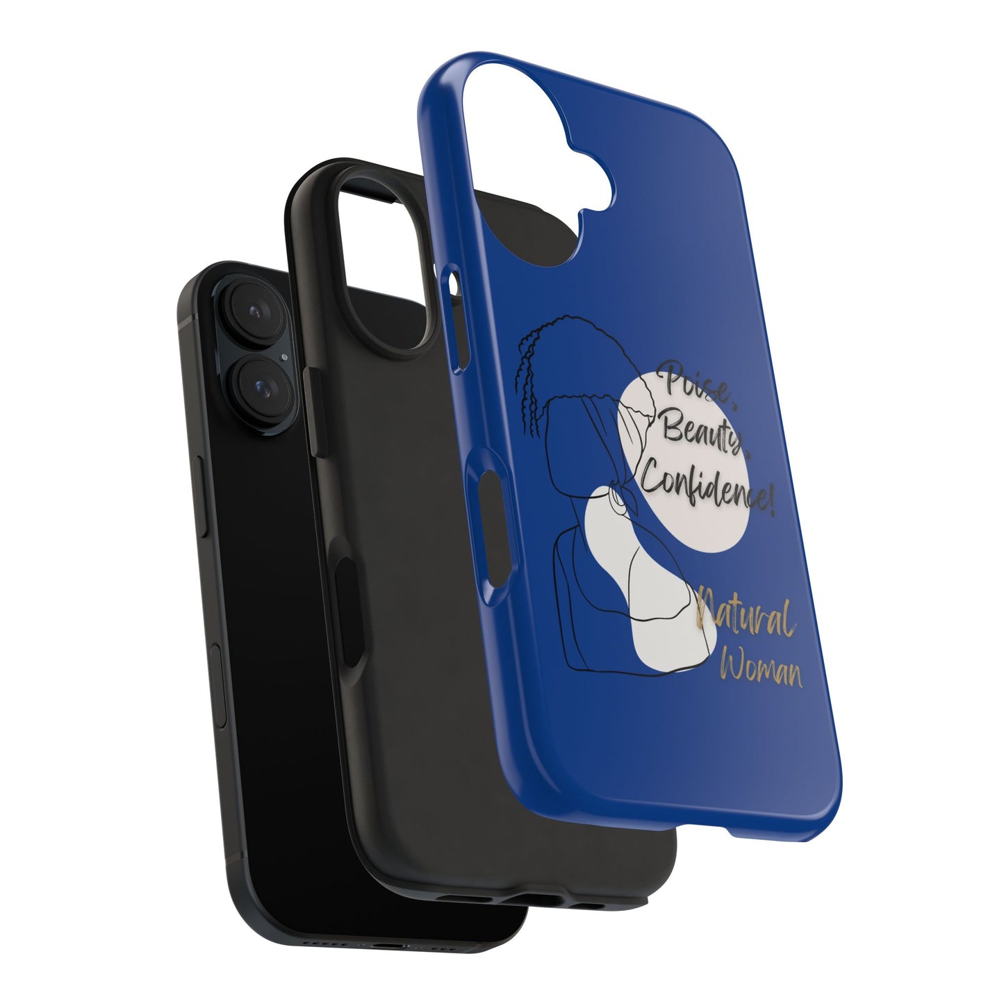 Natural Woman Puff (BL)Tough Phone Cases DARK BLUE
