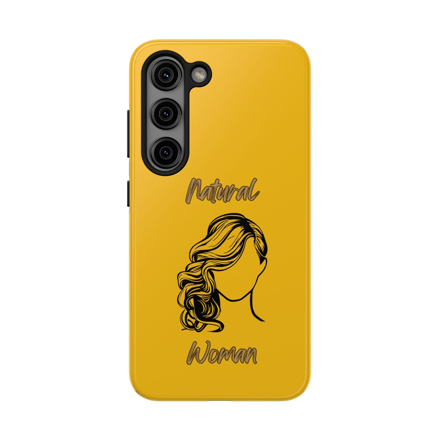 Natural Woman Long Curl (BL)Tough Phone Cases YELLOW