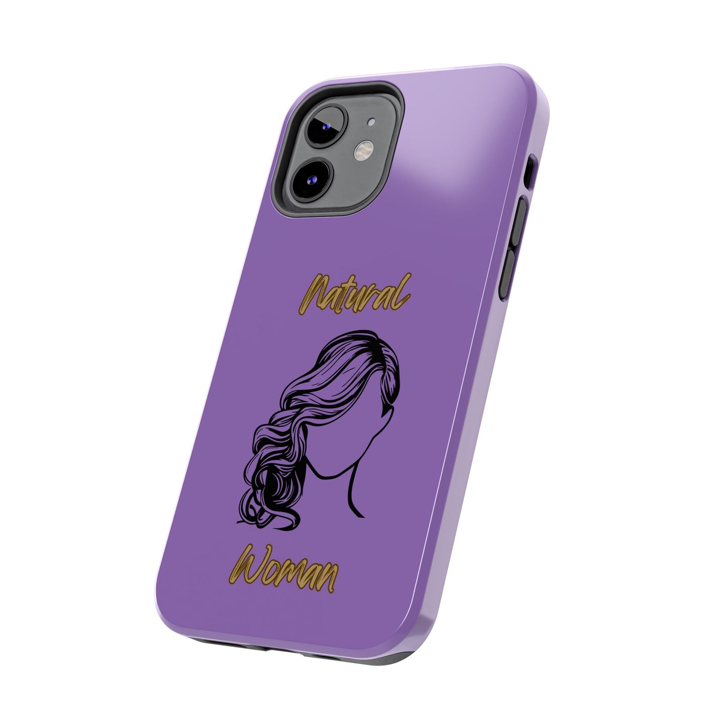 Natural Woman Long Curl (BL)Tough Phone Cases LIGHT PURPLE