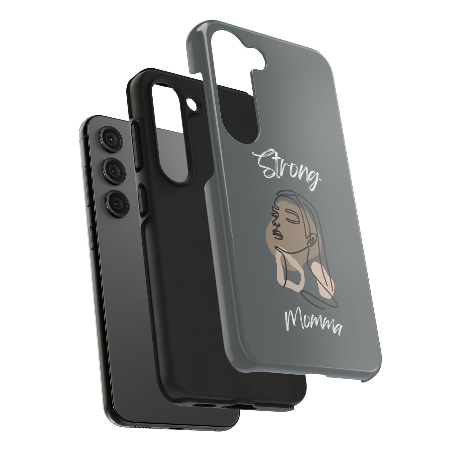 Strong Momma (WL) Tough Phone Cases DARK GREY