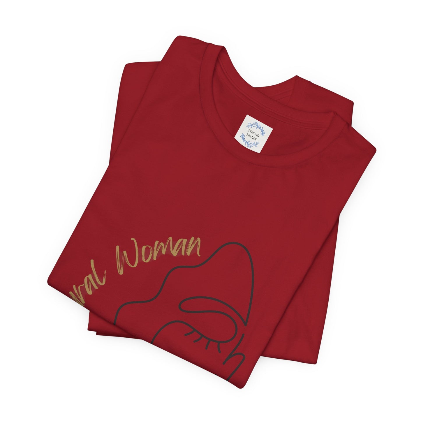 Natural Woman Half Face (BL) Short Sleeve T-Shirt