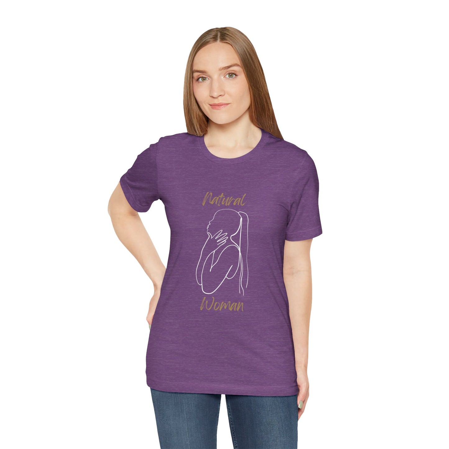 Natural Woman Ponytail (WL) Short Sleeve T-Shirt