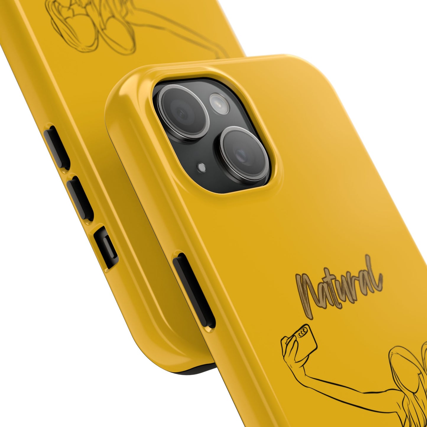Natural Woman Friends Selfie (BL)Tough Phone Cases YELLOW