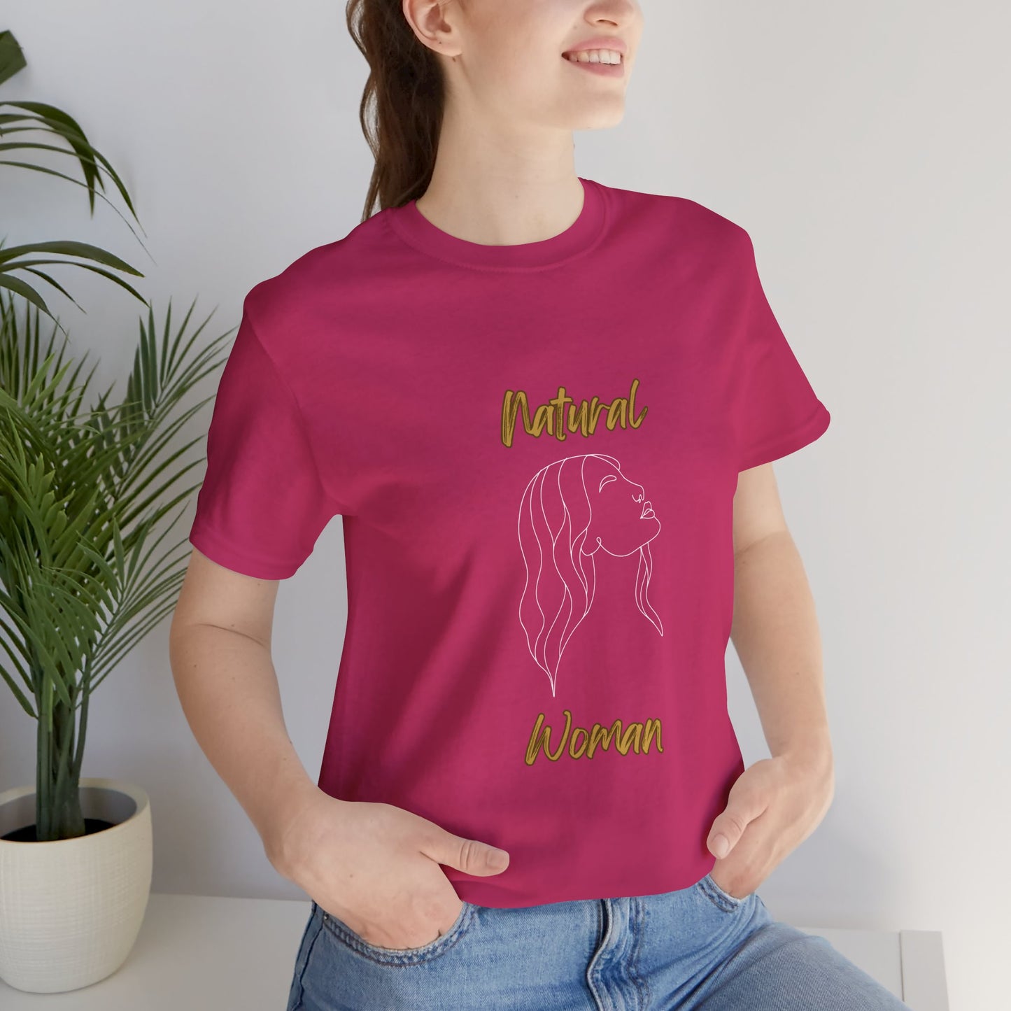 Natural Woman Breeze on Face (WL) Short Sleeve T-Shirt