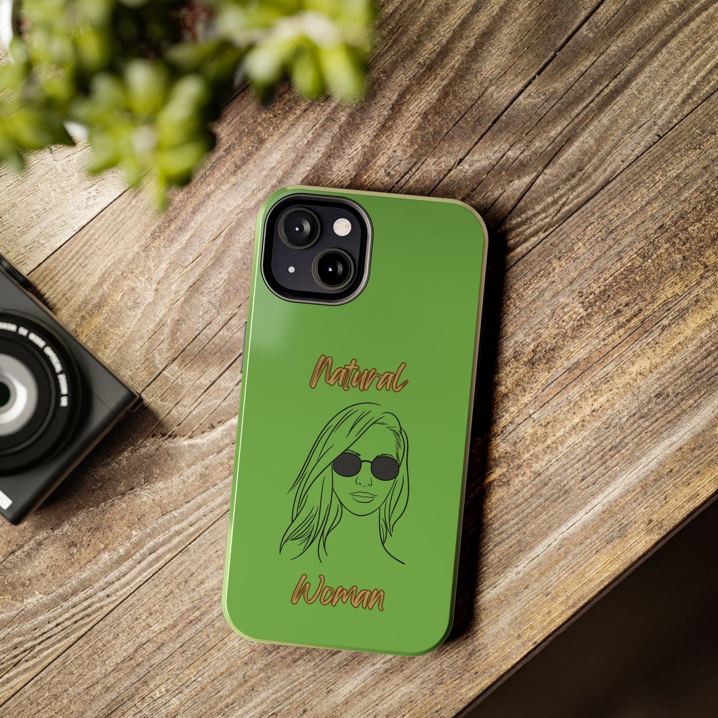 Natural Woman Shades (BL)Tough Phone Cases GREEN