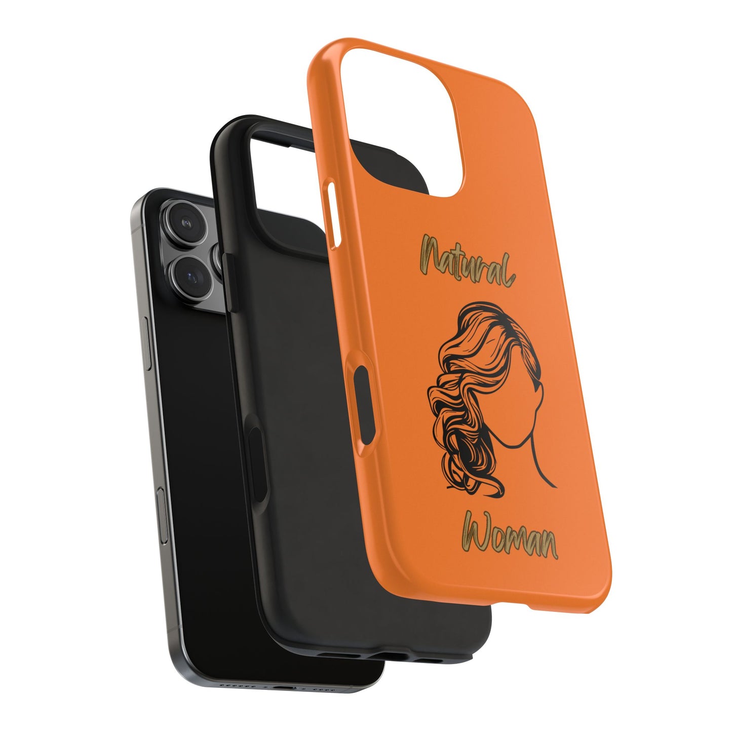 Natural Woman Long Curl (BL)Tough Phone Cases CRUSTA