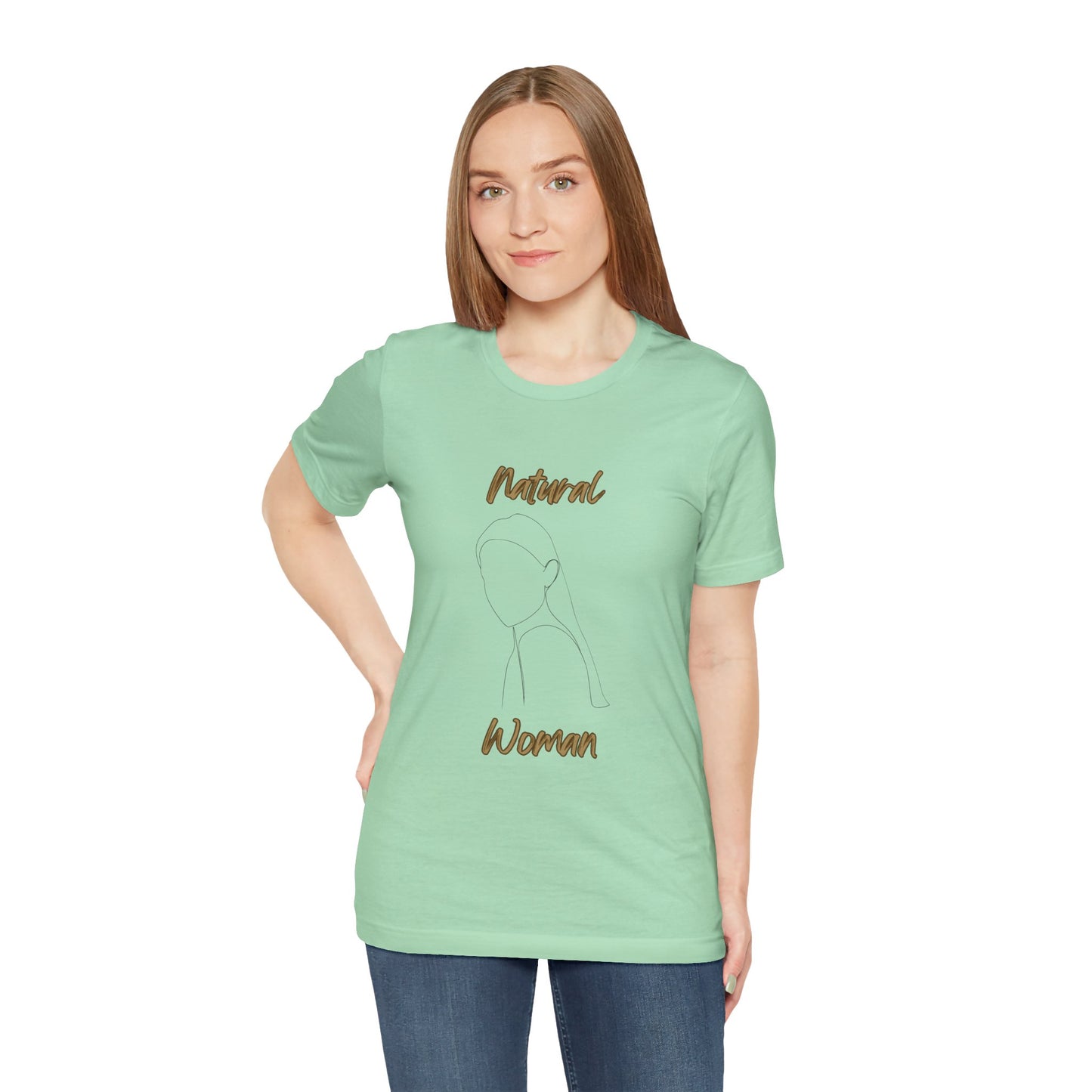 Natural Woman Tilted Look (BL) Short Sleeve T-Shirt