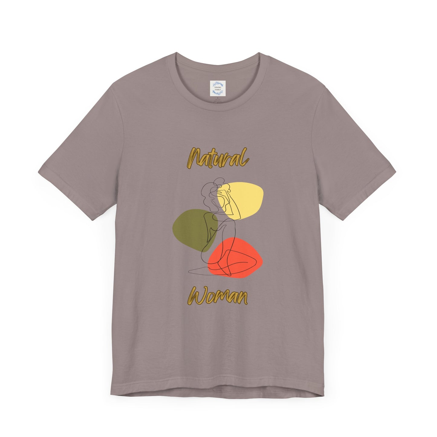 Natural Woman Colorful Pose (BL) Short Sleeve T-Shirt