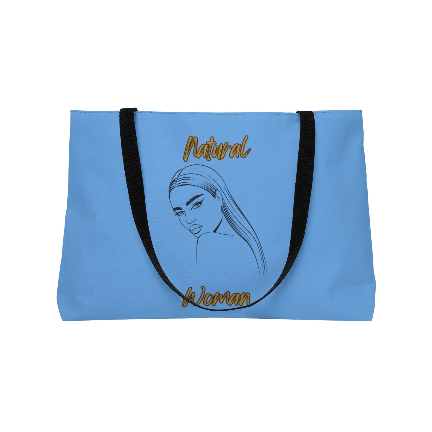 Natural Woman The Stare (BL) Weekender Tote Bag LIGHT BLUE