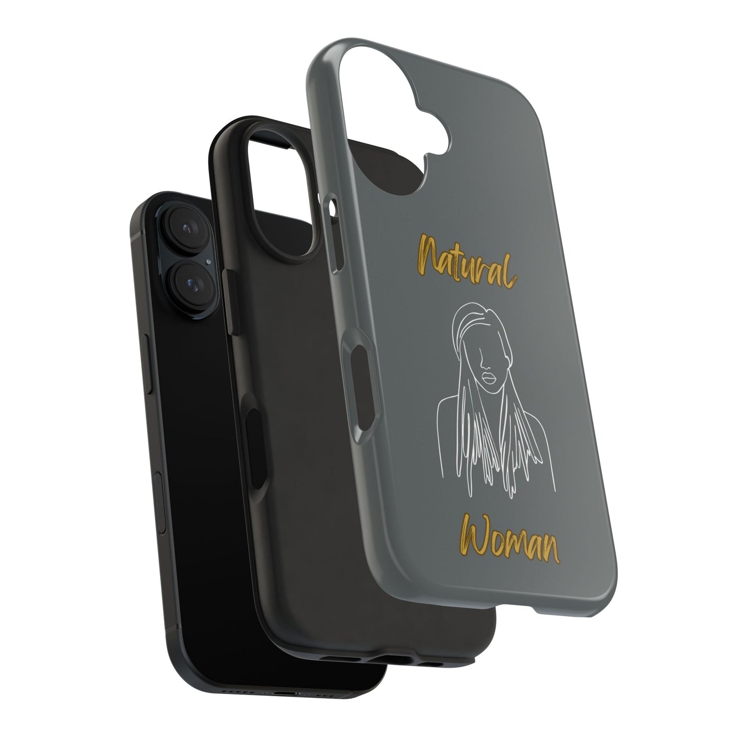 Natural Woman Content (WL)Tough Phone Cases DARK GREY