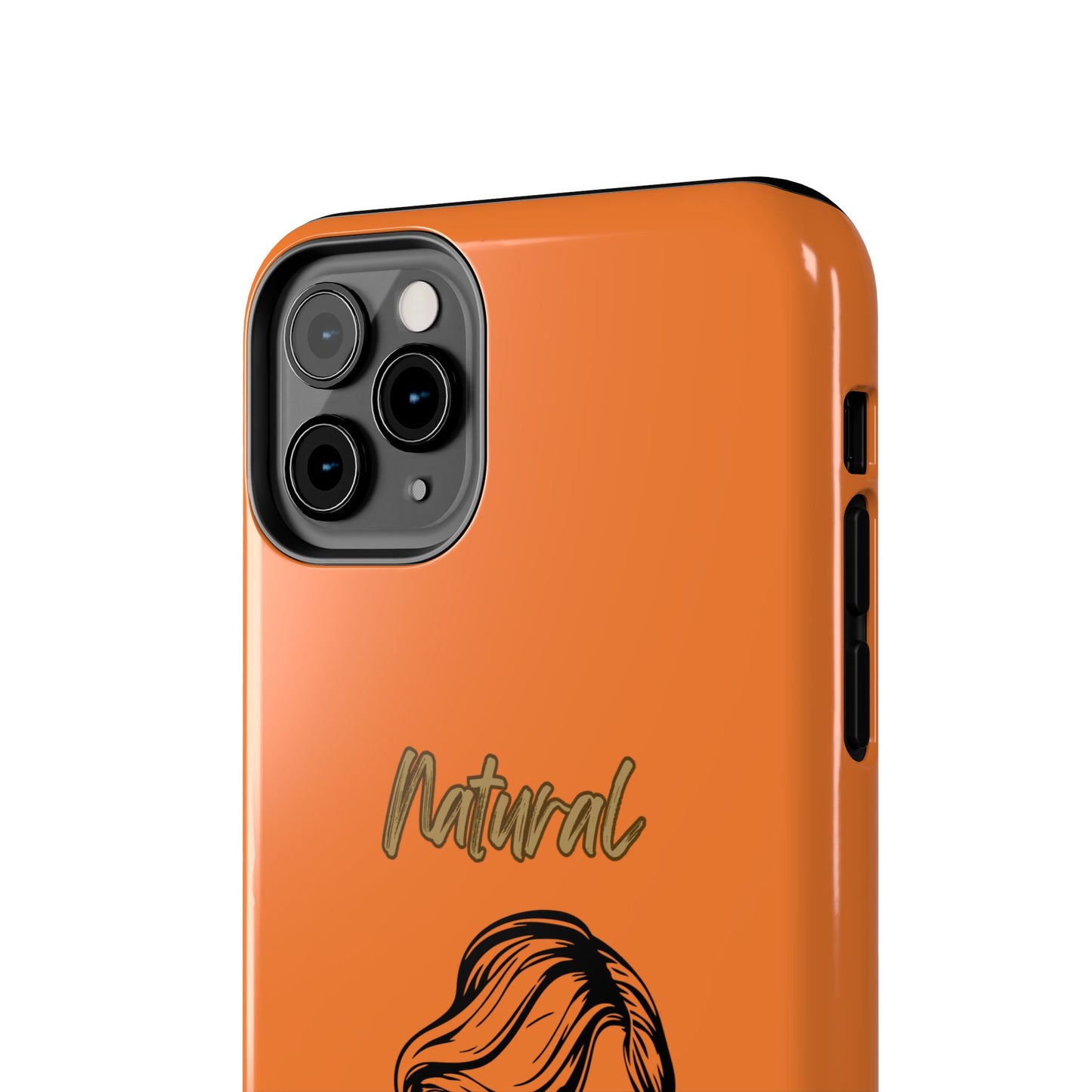 Natural Woman Long Curl (BL)Tough Phone Cases CRUSTA