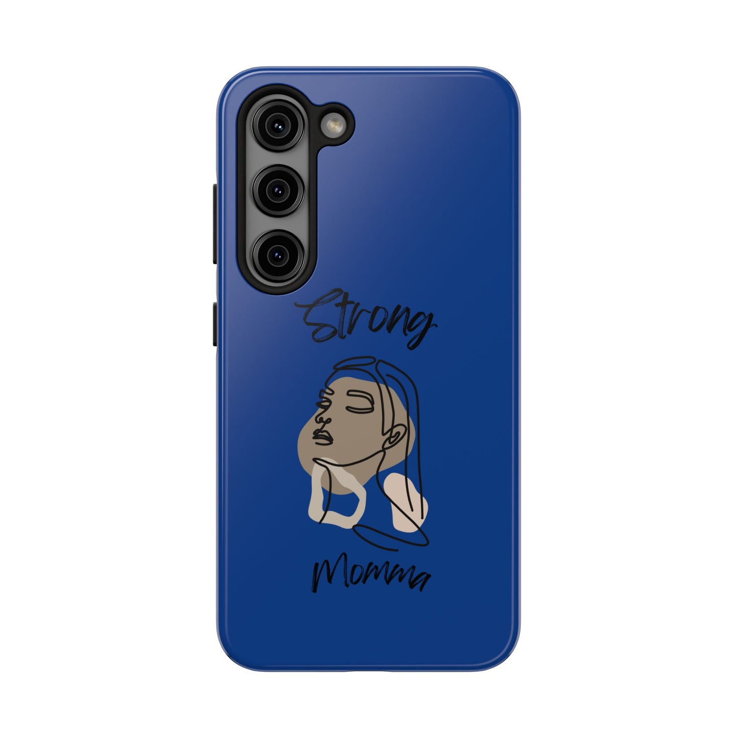STRONG MOMMA Samsung Galaxy Tough Phone Cases (BL) Dark Blue